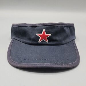 Vintage Y2K GAP Red Star Sun Visor Brown Strap Back Sz S/M Streetware 2003